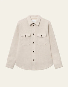  LENNON BOUCLE OVERSHIRT IVORY