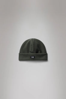  RIBBED FLEECE BEANIE GREEN