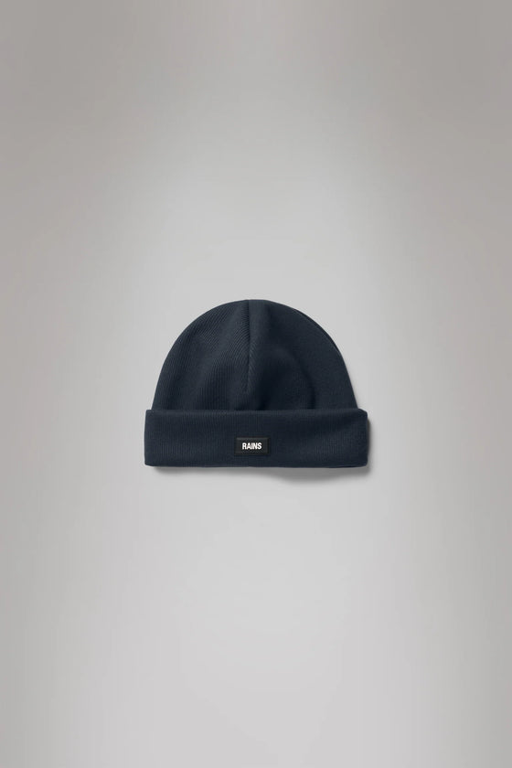 RIBBED FLEECE BEANIE NAVY