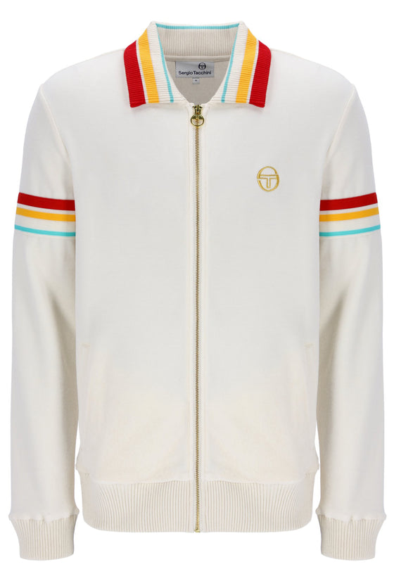 SLICE VELOUR TRACK JACKET GARDENIA/GOLD 1081