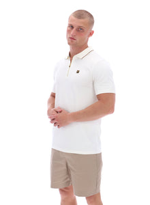  LEMAR SS POLO EGRET/MOCHA/MERINGUE (922)