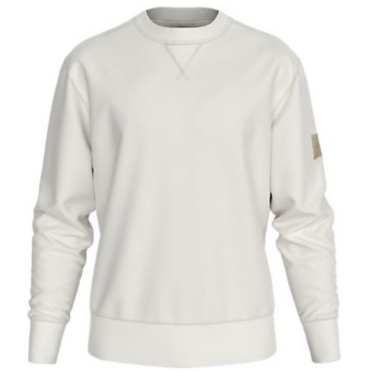 BADGE SLEEVE CREW NECK SWEATSHIRT SWEAT IVORY (YBI)