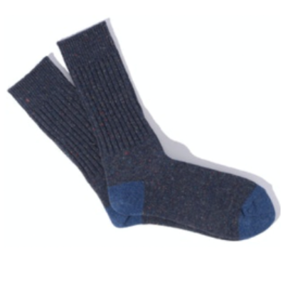 80423300 TWEED NEP CREW SOCK NAVY