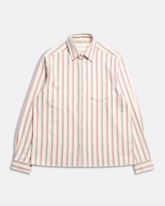 CLASSIC SHIRT KUKI STRIPE SNOW WHITE