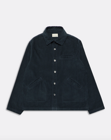  EVANS CORDUROY OVERSHIRT NAVY IRIS