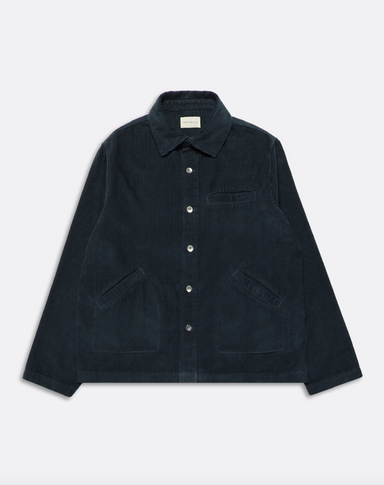 EVANS CORDUROY OVERSHIRT NAVY IRIS