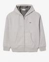 SH4106 LOOSE FIT ZIP-UP HOODIE SILVER CHINE (CCA)