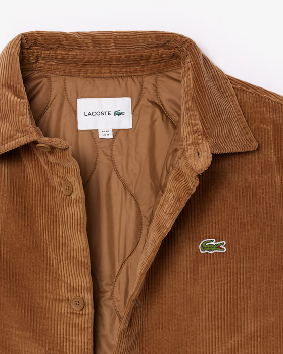 CH3512 OVERSIZED CORDUROY OVERSHIRT COOKIE (SIX)