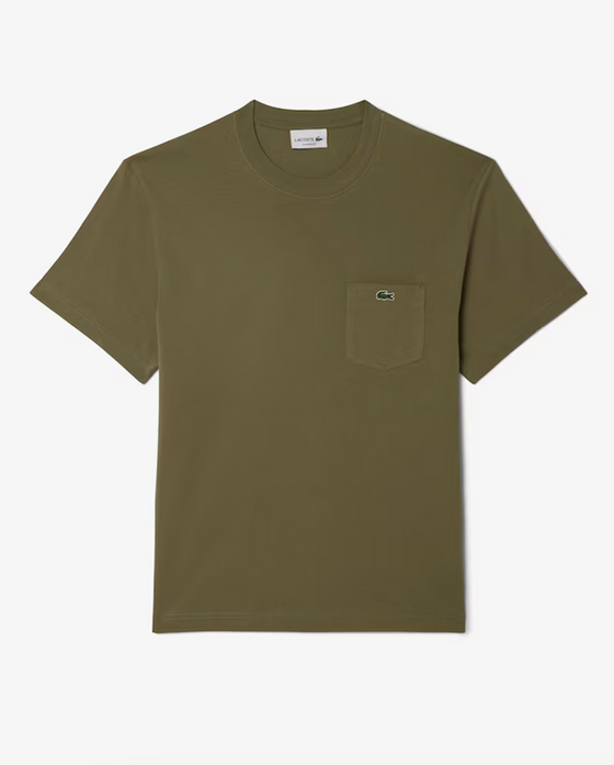 TH2827 CHEST POCKET CLASSIC FIT T-SHIRT KHAKI (BMY)