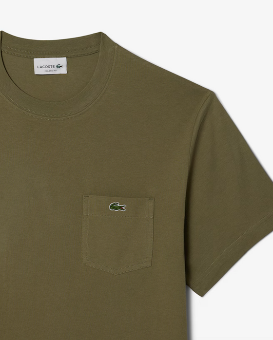 TH2827 CHEST POCKET CLASSIC FIT T-SHIRT KHAKI (BMY)