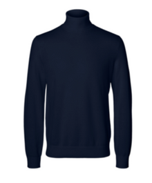  MORA STRUCTURE ROLL NECK NAVY