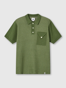  ROXY S/S KNITTED DETAIL SHIRT GREEN