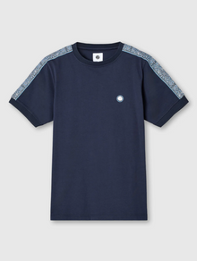  ECLIPSE PAISLEY TAPE T-SHIRT NAVY