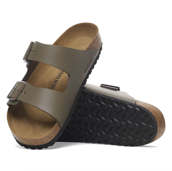 MENS ARIZONA SANDAL LEATHER CONCRETE GRAY