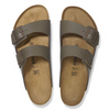 MENS ARIZONA SANDAL LEATHER CONCRETE GRAY