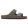 MENS ARIZONA SANDAL LEATHER CONCRETE GRAY