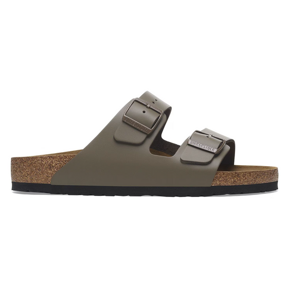 MENS ARIZONA SANDAL LEATHER CONCRETE GRAY