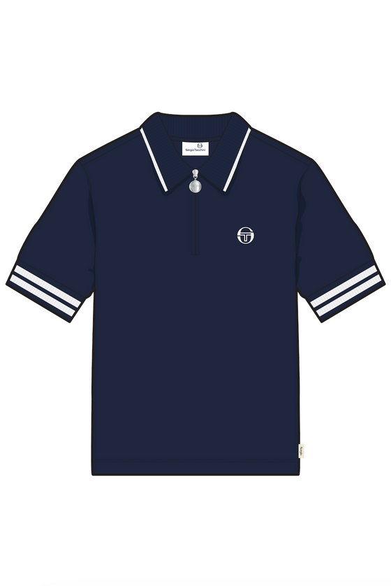 NEW ICEBERG SS POLO MARITIME BLUE/WHITE 241