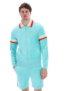  SLICE VELOUR TRACK JACKET POOL BLUE 288