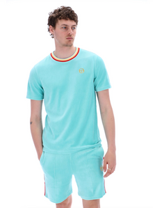  SLICE VELOUR T-SHIRT POOL BLUE 288