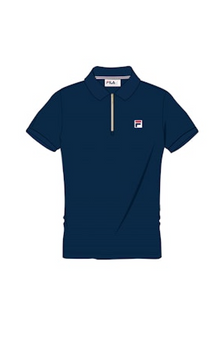  BENJAMIN SS WAFFLE POLO NAVY