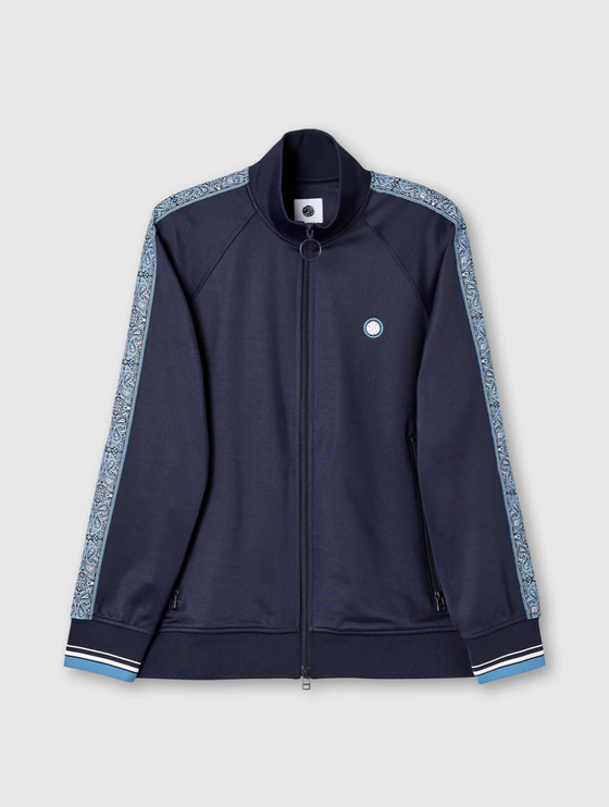 ECLIPSE PAISLEY TRACK TOP NAVY