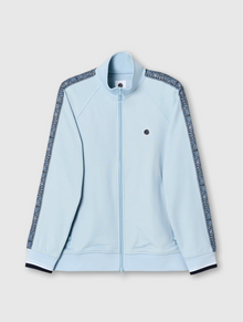  ECLIPSE PAISLEY TRACK TOP LIGHT BLUE