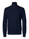 MORA STRUCTURE ROLL NECK NAVY