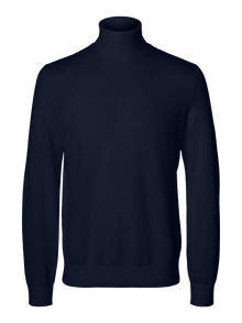  MORA STRUCTURE ROLL NECK NAVY