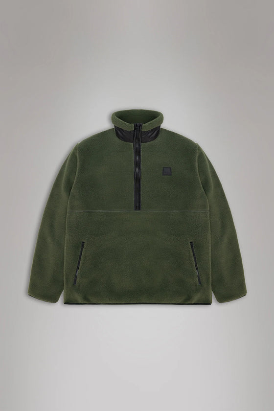 YERMO 1/2 ZIP FLEECE GREEN