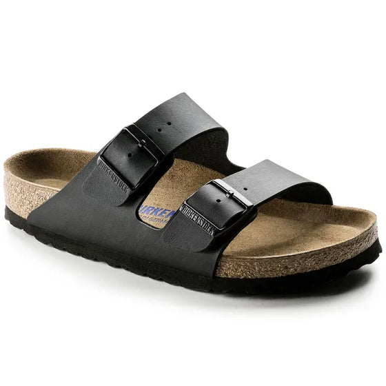 MENS ARIZONA SOFT FOOTBED BIRKOFLOR SANDAL BLACK