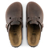 MENS BOSTON OILED LEATHER MULE HABANA BROWN