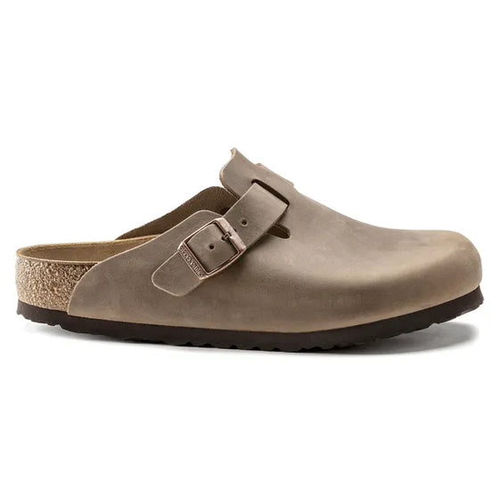 MENS BOSTON OILED LEATHER MULE TABACCO