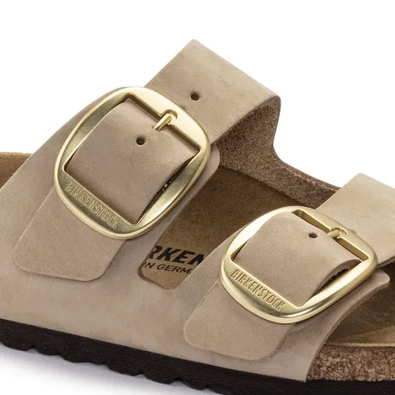 SS25 LADIES ARIZONA BIG BUCKLE NUBUCK SANDCASTLE