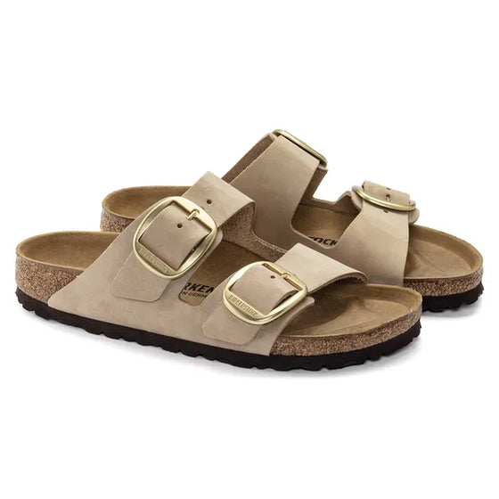 SS25 LADIES ARIZONA BIG BUCKLE NUBUCK SANDCASTLE