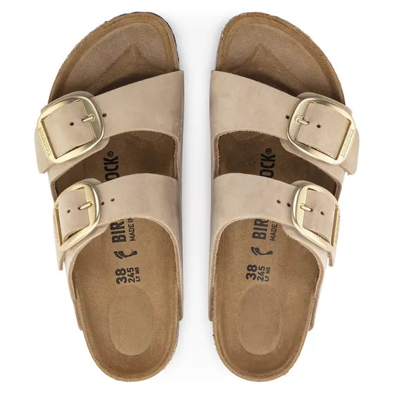 SS25 LADIES ARIZONA BIG BUCKLE NUBUCK SANDCASTLE