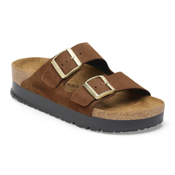 SS25 ARIZONA PLATFORM FLEX SUEDE DARK TEA