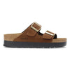 SS25 ARIZONA PLATFORM FLEX SUEDE DARK TEA