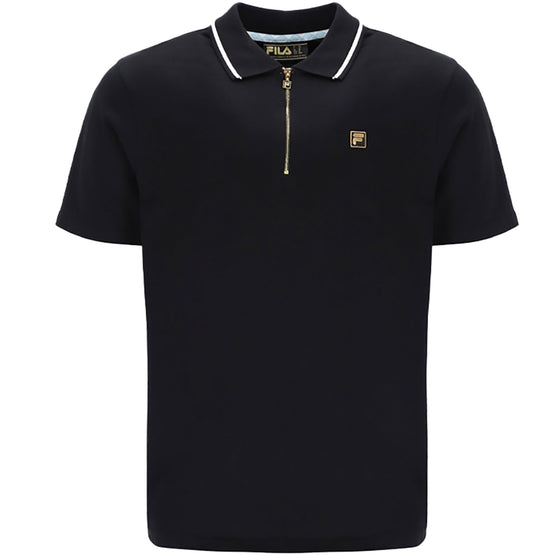 LEMAR SS POLO BLACK/EGRET (001)