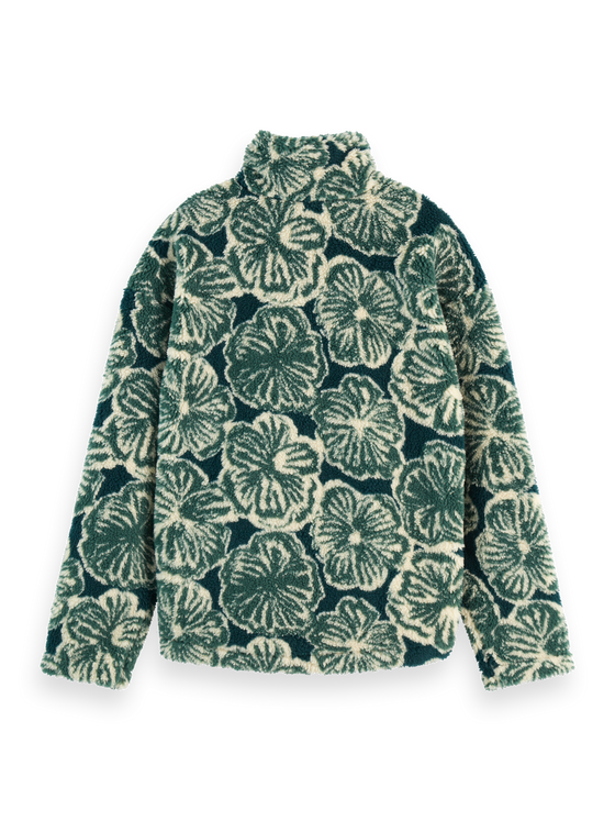 POLAR FLEECE ZIP SAN FRAN FLOWER