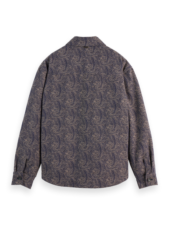 JACQUARD OVERSHIRT NIGHT WAVE