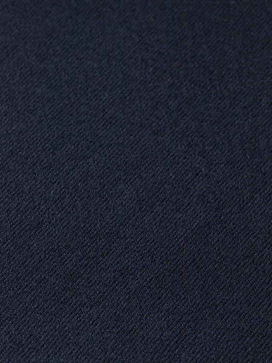 DROPPED SHOULDER MOCK NECK NAVY