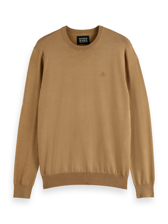 CORE CREW NECK KNIT CAMEL