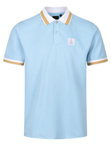  MAKATI HONEYCOMB TEXTURED POLO SKY BLUE