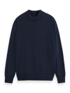 DROPPED SHOULDER MOCK NECK NAVY