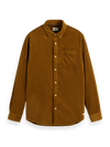 SOLID CORDUROY SHIRT GOLDEN RUST