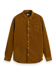  SOLID CORDUROY SHIRT GOLDEN RUST