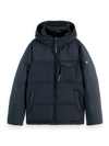 HOODED PUFFER JACKET BLACK