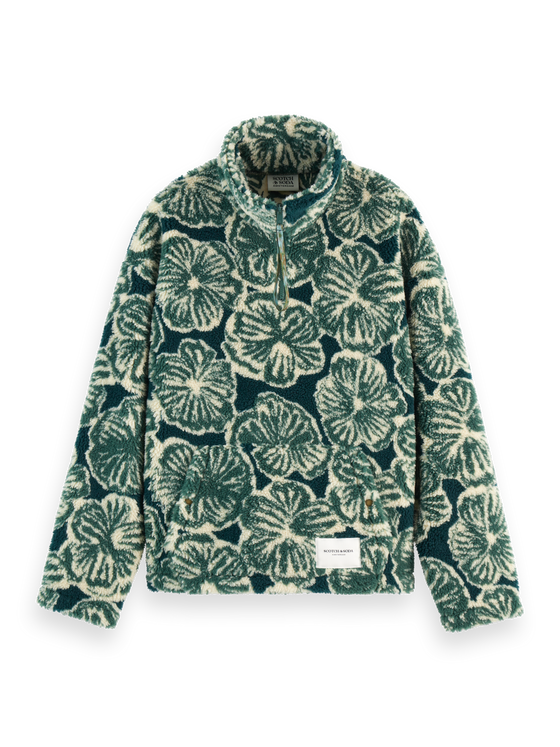 POLAR FLEECE ZIP SAN FRAN FLOWER