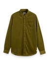 SOLID CORDUROY SHIRT MOSS GREEN